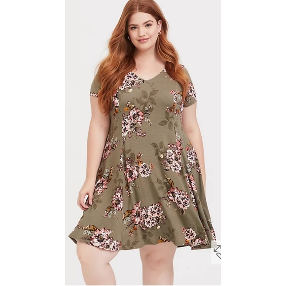 torrid | Mini Jersey Skater Dress - Picture 2 of 7